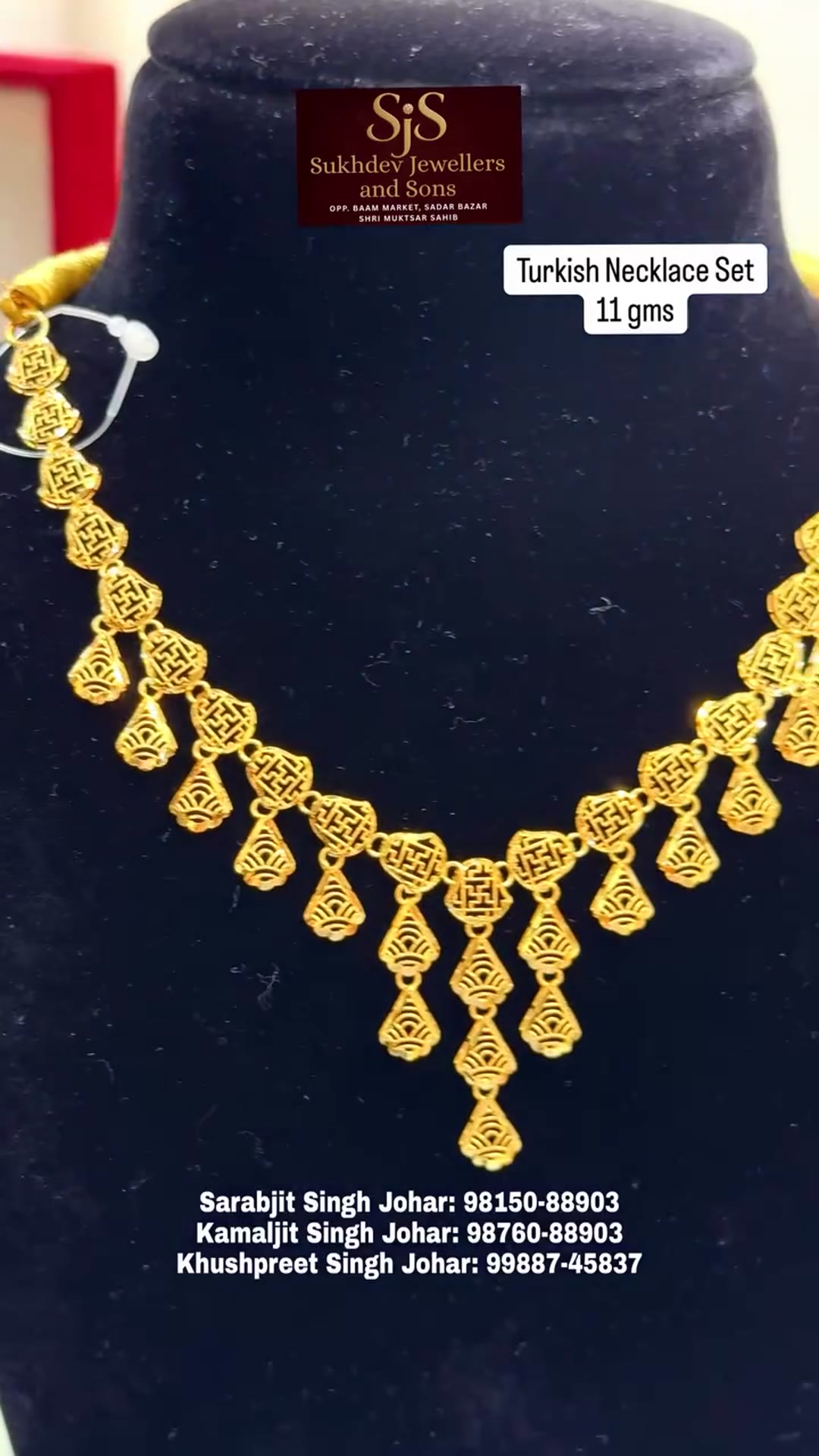 Turkish necklace set, 11 g